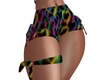 Rainbow Hearts DJ Shorts