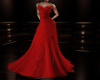 Organza Lace Red Gown