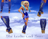 {MM}Blue Leather Boots