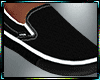 Black/White Loafers