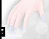 Ⓐ Blue Deco Nails