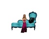 teal chaise lounge