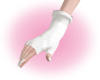 *K* White Winter Gloves