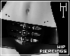 -Hip Piercings Black.-