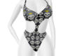 Halloween skull bikini