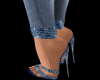 blue bling heels