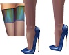 Peacock heels+stockings