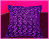 purple fur pillow