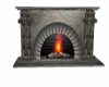 Metallic Fireplace