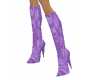 purple print stiletto