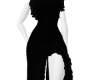*B* Long Black Fur Dress