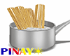 Silver Pot with Pasta