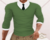 Green Pullover w/ tie