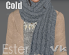 Wool gray scarf