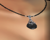 [LM]Gem necklace-black