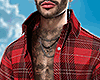 ♛ Flannel OV Red.