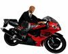 Red Hayabusa Motorcycle