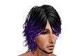 black purple emo hair