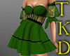 Corset Dress in Emerald