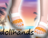 Orange Summer Sandals