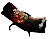 blk & red relax chair