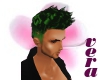 (v)*green spiky hair