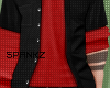 !!S Rolled Buttonup Red