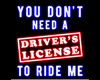 Driving License Sign