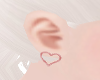 peach heart earrings ❤