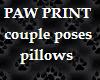 PawPrint Couple Pillows