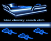 blue chunky couch club