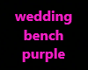 wedding bench purple