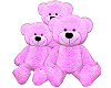 Pink Teddy Bear Family