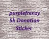 purplefrenzy 5k donation