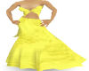 evening gown w/bow yello