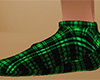 Green Socks Plaid flat F