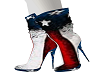 1RED WHITE BLUE BOOTS