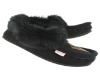 black fur slippers *J