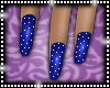 Rach*Blue Glitter Nails