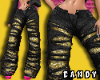 !C Ripped Jeans Gold