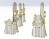cream/gold wedding chair