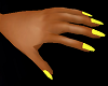 Small Hand Yellow nails
