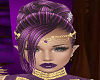 gold and purple tiara