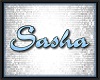 SASHA bday floor sign