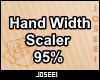 Hand Width Scaler 95%