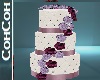 3 Tier Lilac Theme Cake