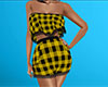 Yellow PJs Plaid Short F