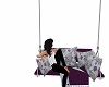 Purple Floral Swing