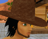 (ML) Cowboy hat w/hair