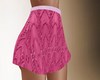 Pink embroidered shorts